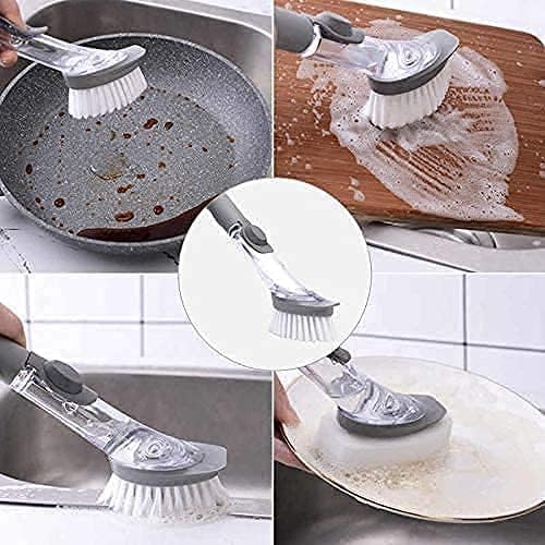 Automatic Rotating Kitchen Cleaning Brush for Effortless Dish Washing